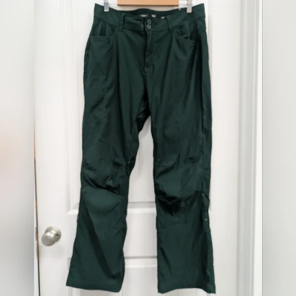 Prana Women's Stretch Zion Mid-Rise Forest Green Pant - Picture 2 of 11